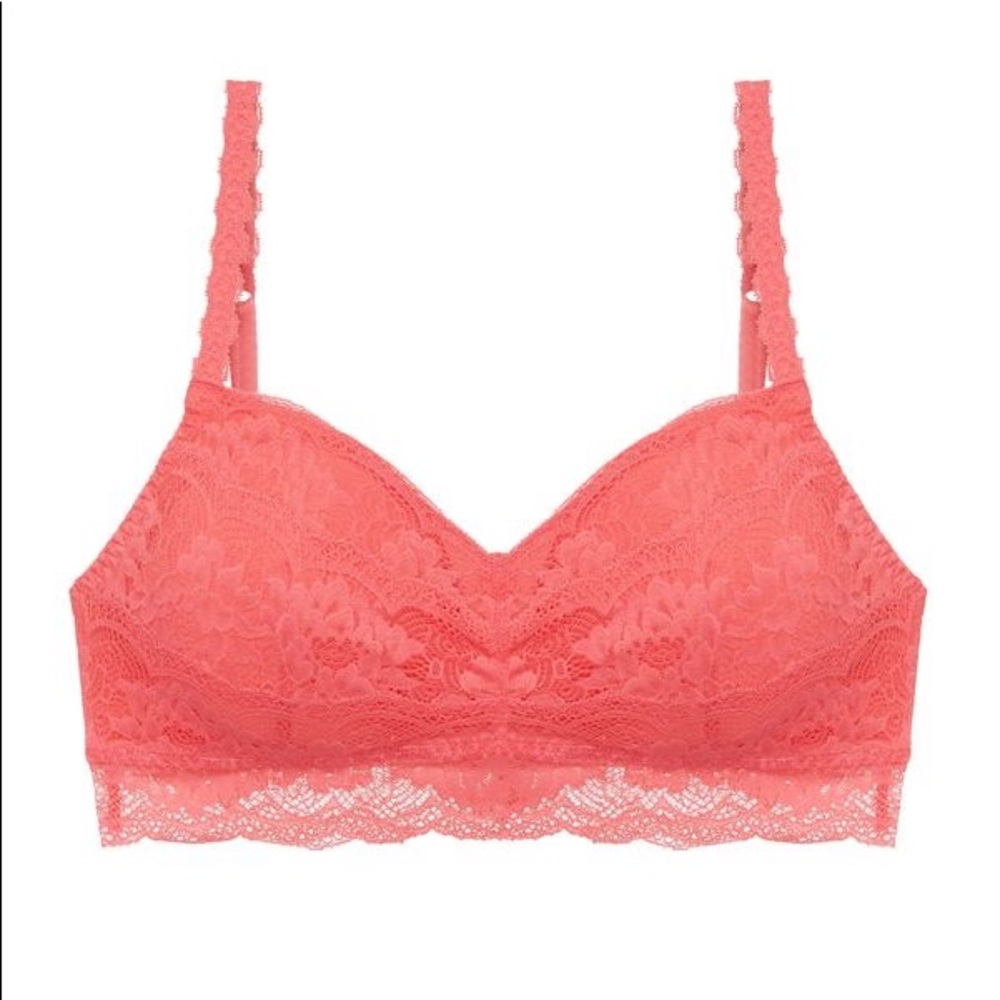 NWOT Cosabella Always Say Ever Padded Coral Lace Bralette